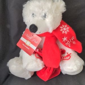 North Pole Trading Co 2016 Christmas Gift Bear New